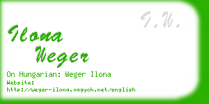 ilona weger business card